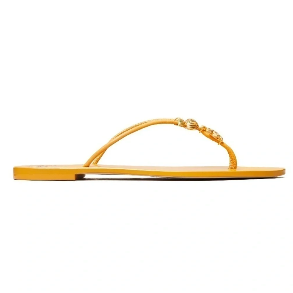 NIB TORY BURCH Capri Flip Flop sandals in yellow Size: 9